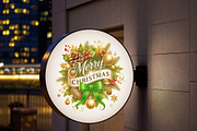 Christmas wreath decorated, an Illustration by Vector Stall (Thumbnail 3 of 4)