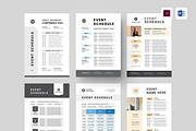 Event Schedule Bundle, a Flyer Template by Leaflove (Thumbnail 1 of 10)