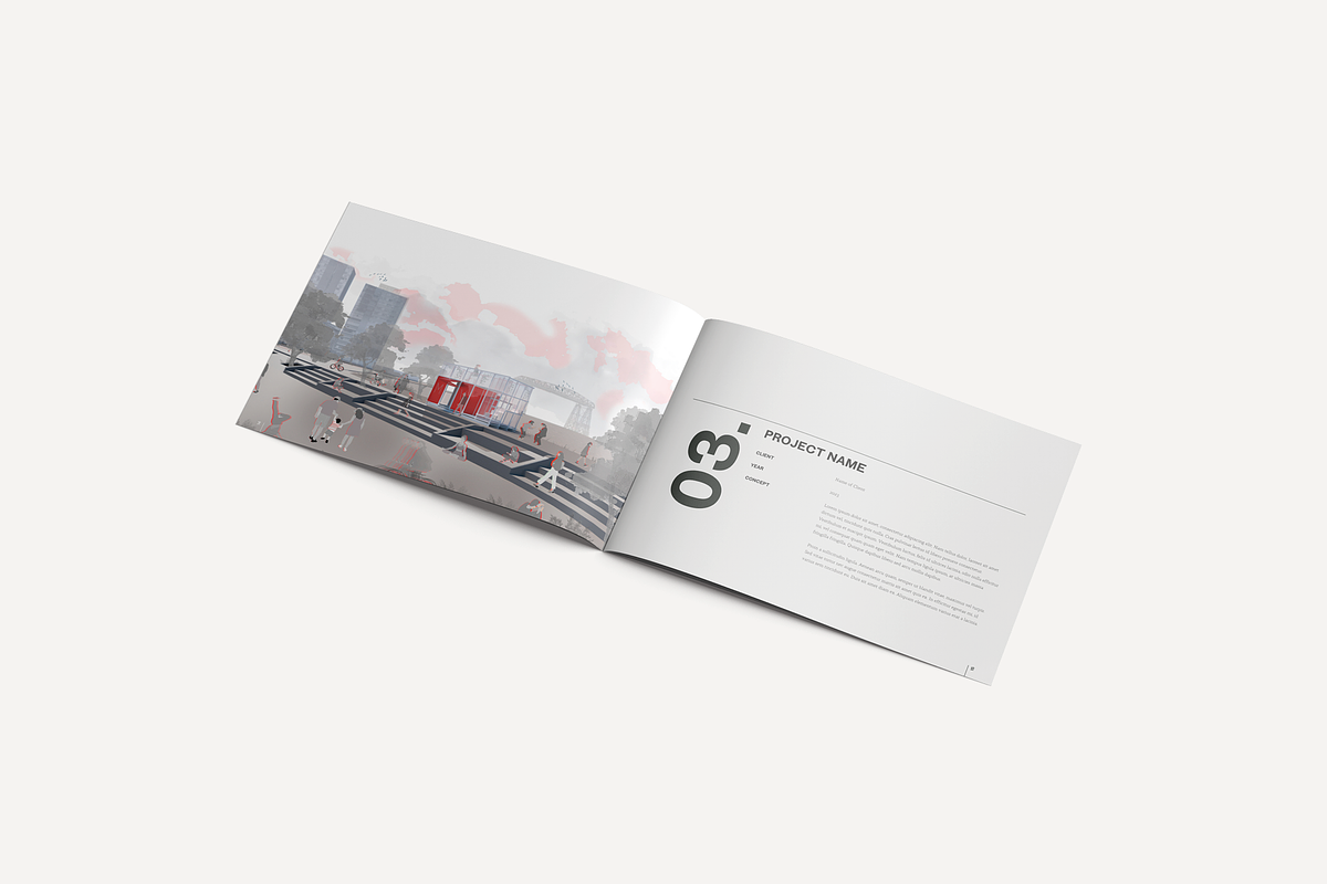 Minimalist Portfolio Template, a Brochure Template by yesitisprintable (Photo 8 of 10)