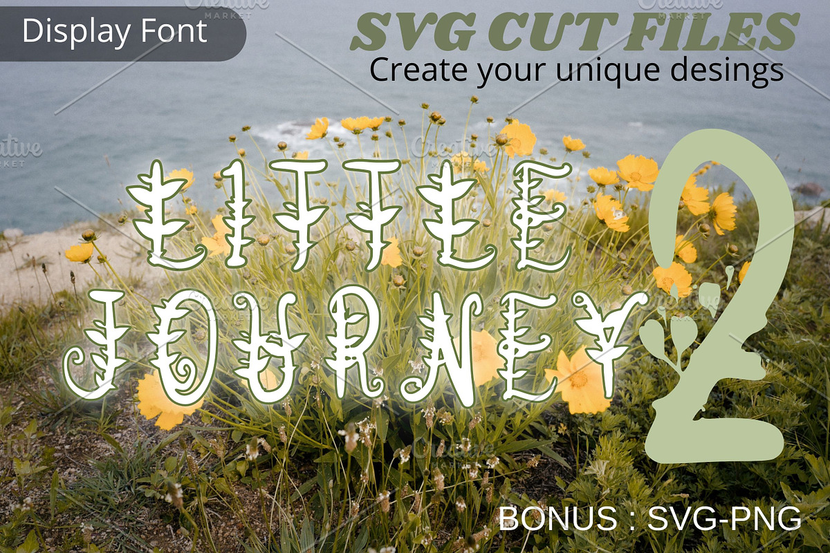 Little Journey2, SVG font, a Font by Tattoo Worker Studio (Photo 1 of 4)