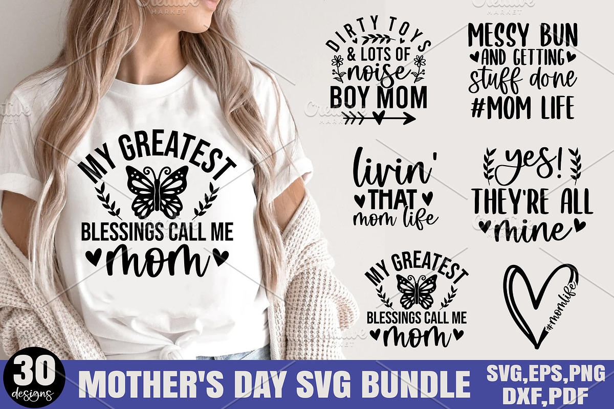 Mother's Day SVG Mega Bundle, a Graphic by Designer302 (Photo 6 of 7)