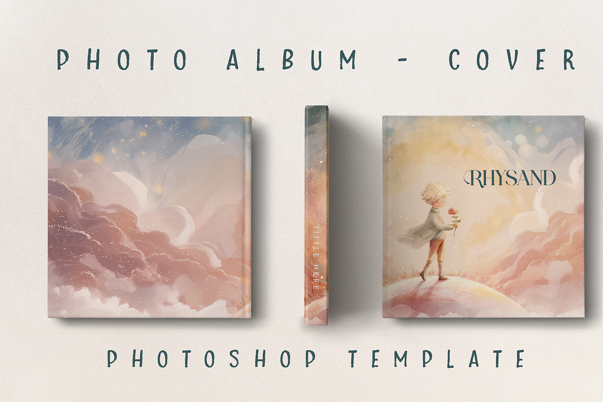 PHOTO ALBUM COVER | Photoshop, a Magazine Template by Advina Store (Photo 2 of 2)