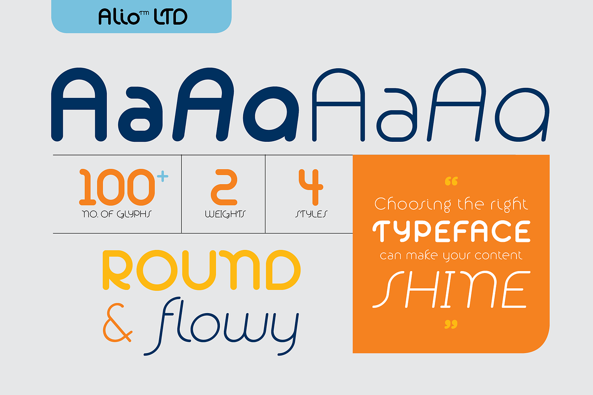 Alio LTD - Round Display Sans Serif preview 2