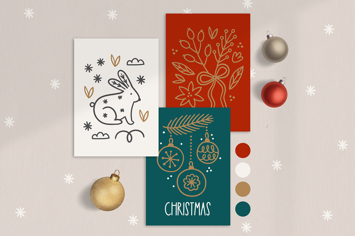 Winter Nature - Hand Drawn Kit, a Seasonal Illustration by miumiu (Photo 2 of 15)