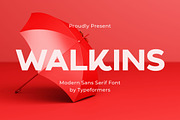 Walkins - Modern Sans Serif, a Sans Serif Font by Typeformers (Thumbnail 1 of 5)