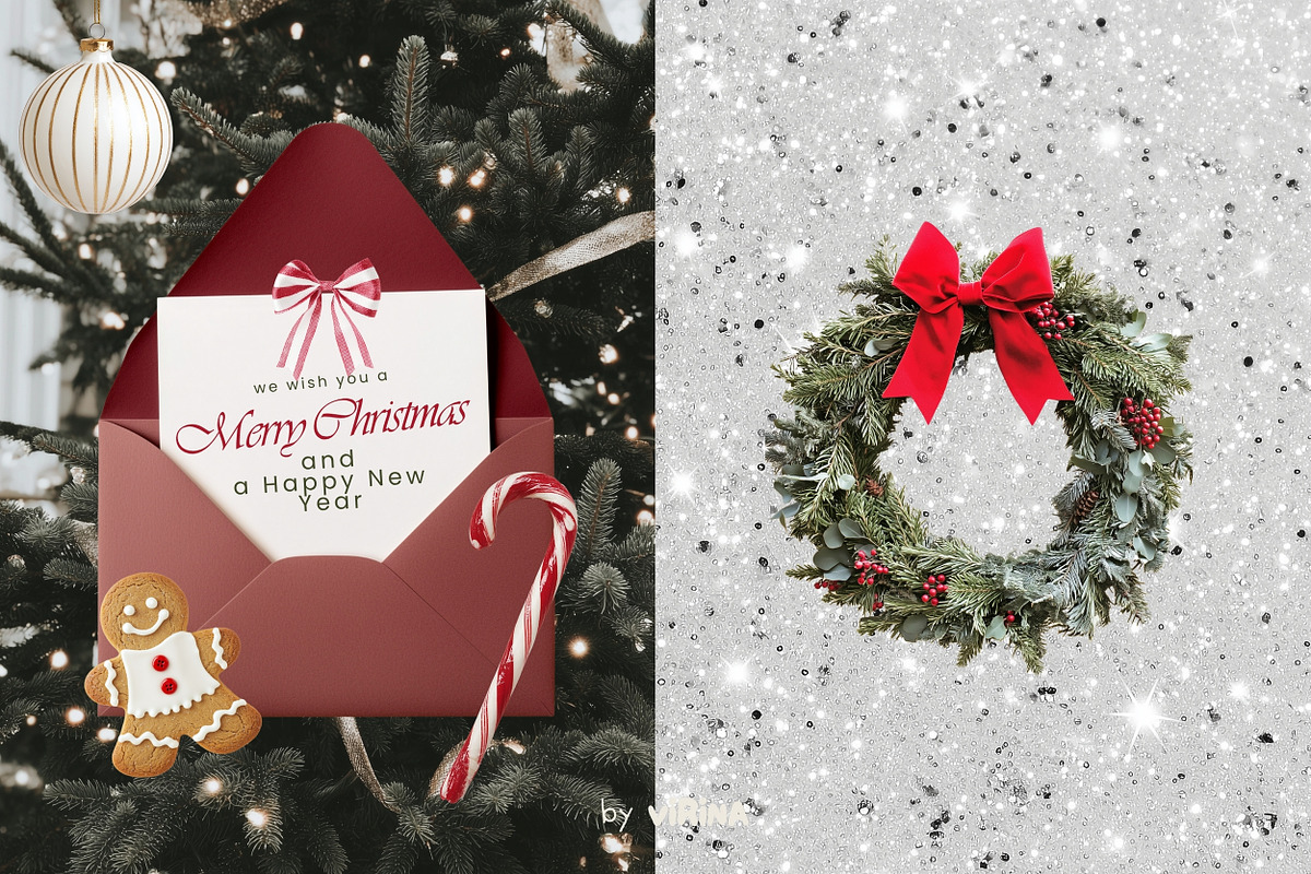 Christmas classic collage pack, an Object Graphic by VirinaDesign (Photo 8 of 13)