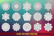 100 Lineart Mandala, a Decorative Illustration by 611 Studio (Thumbnail 7 of 8)
