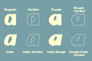 Quacker Slate Family Fonts, a Handwritten Font by Crump Hand (Thumbnail 2 of 9)