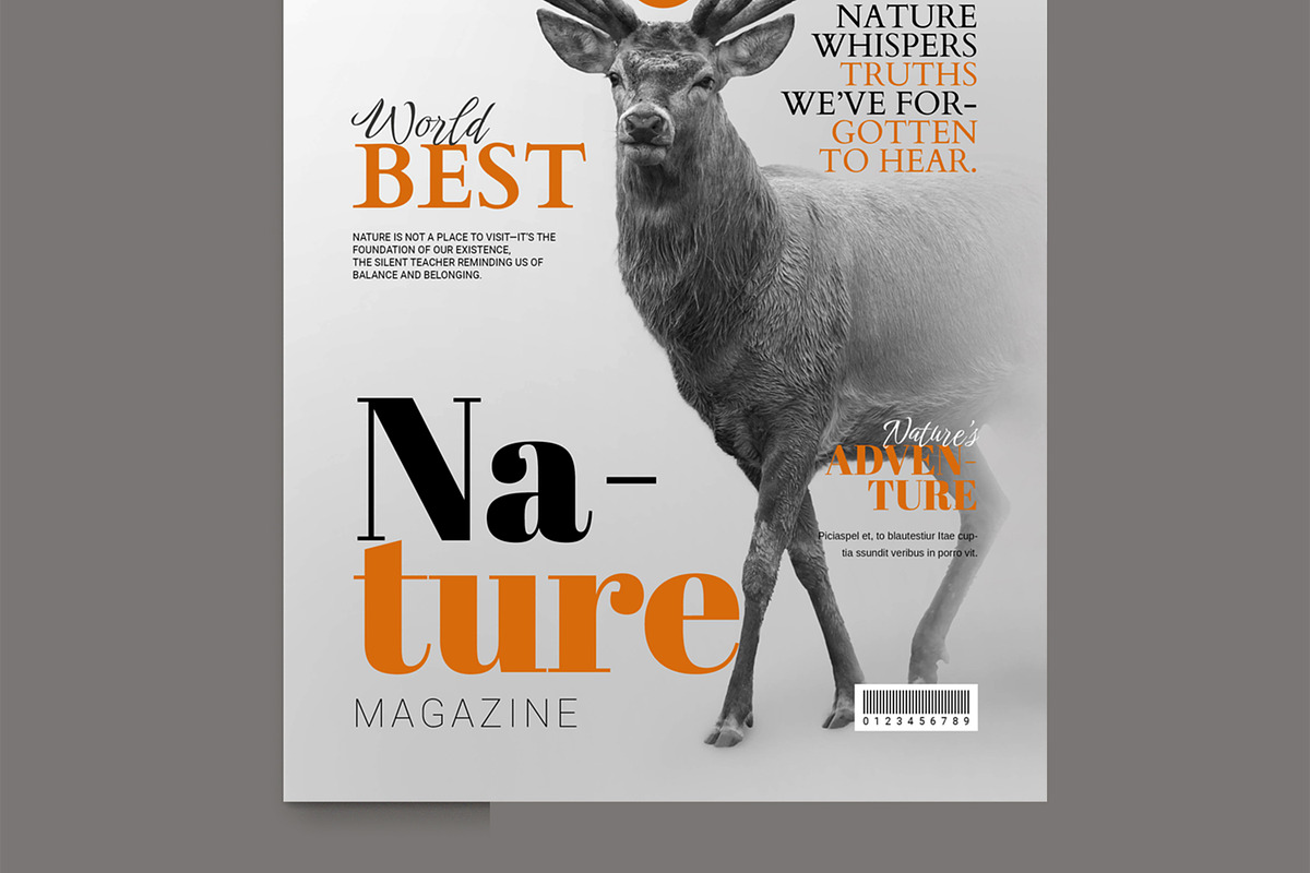 Nature Cover Magazine Template preview 5