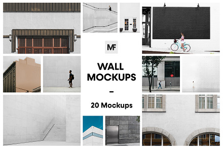 Wall Advertising Mockups, an Advertising Mockup by MockupForest