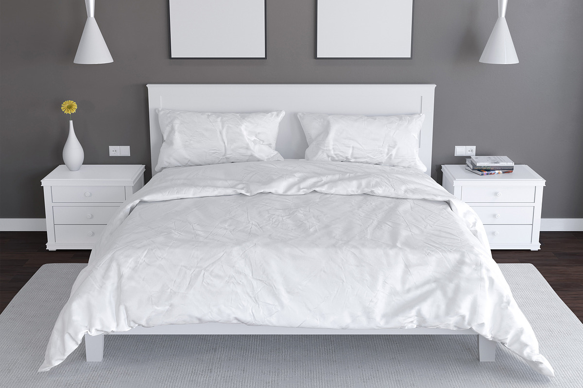 Bedroom and Bed Linen Mockup #3, an Apparel Mockup by Seven Lights (Photo 5 of 6)