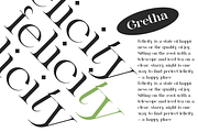 Gretha Family | 14 font family, a Serif Font by Jolicia Type (Thumbnail 12 of 12)