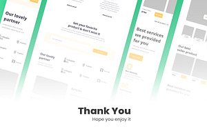 Marketplace Ecommerce Wireframe Web