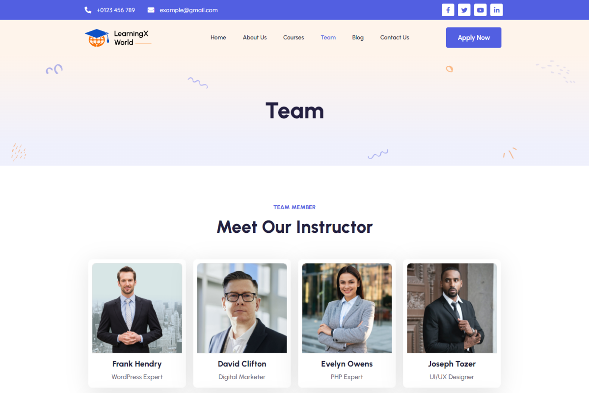 LearningX World Elementor Kit, a WordPress Template by Techeshta Solutions (Photo 5 of 6)