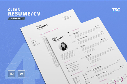 Clean Resume/Cv Template Volume 4