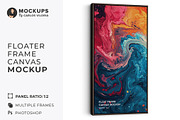 Floater Frame Canvas Mockup R-1x2, a Merchandise Mockup by Mockups by Carlos Viloria (Thumbnail 1 of 6)