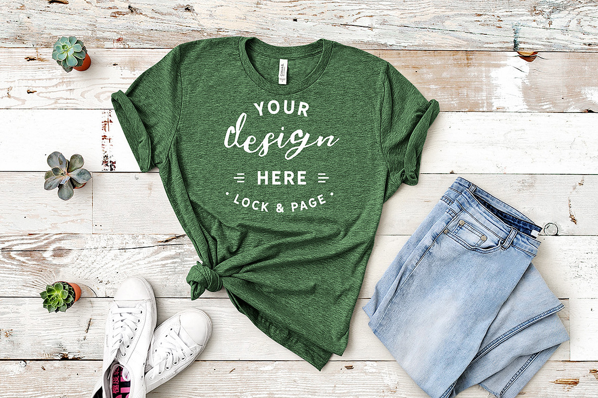 Mockup Bundle Bella Canvas T-Shirt, a Household Mockup by lock and page (Photo 14 of 45)