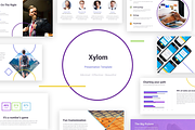 Xylom Clean PowerPoint Template, a Presentation Template by Projectile (Thumbnail 1 of 8)