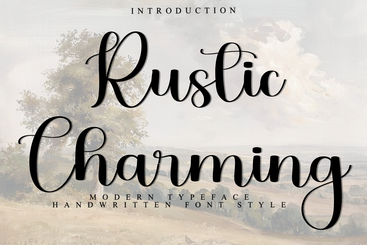 Rustic Charming, a Handwritten Font by InermediaSTUDIO (Photo 1 of 8)