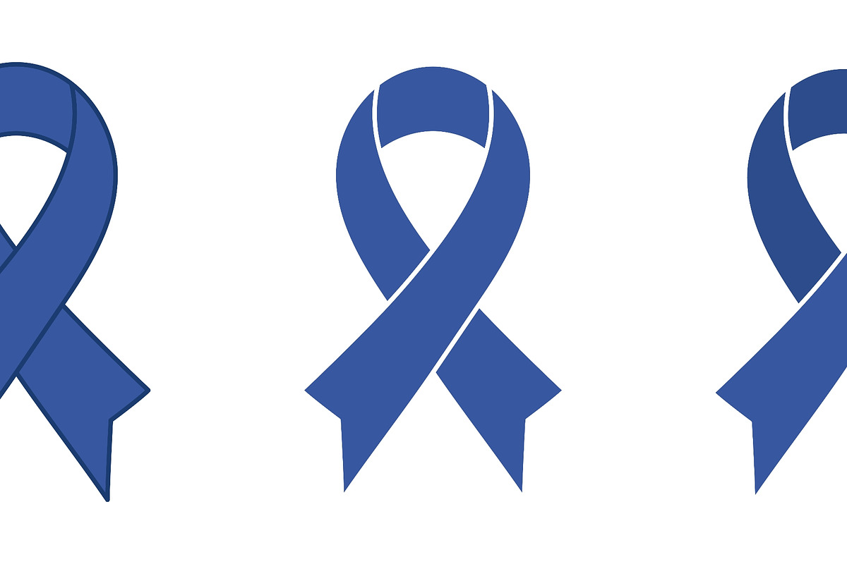 Blue awareness ribbon illustration, an Object Graphic by sceptical cactus (Photo 2 of 3)