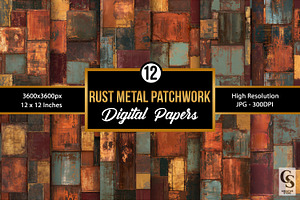 Rust Metal Patchwork Patterns