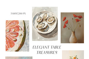 Elegant Table Treasures. Poster Set