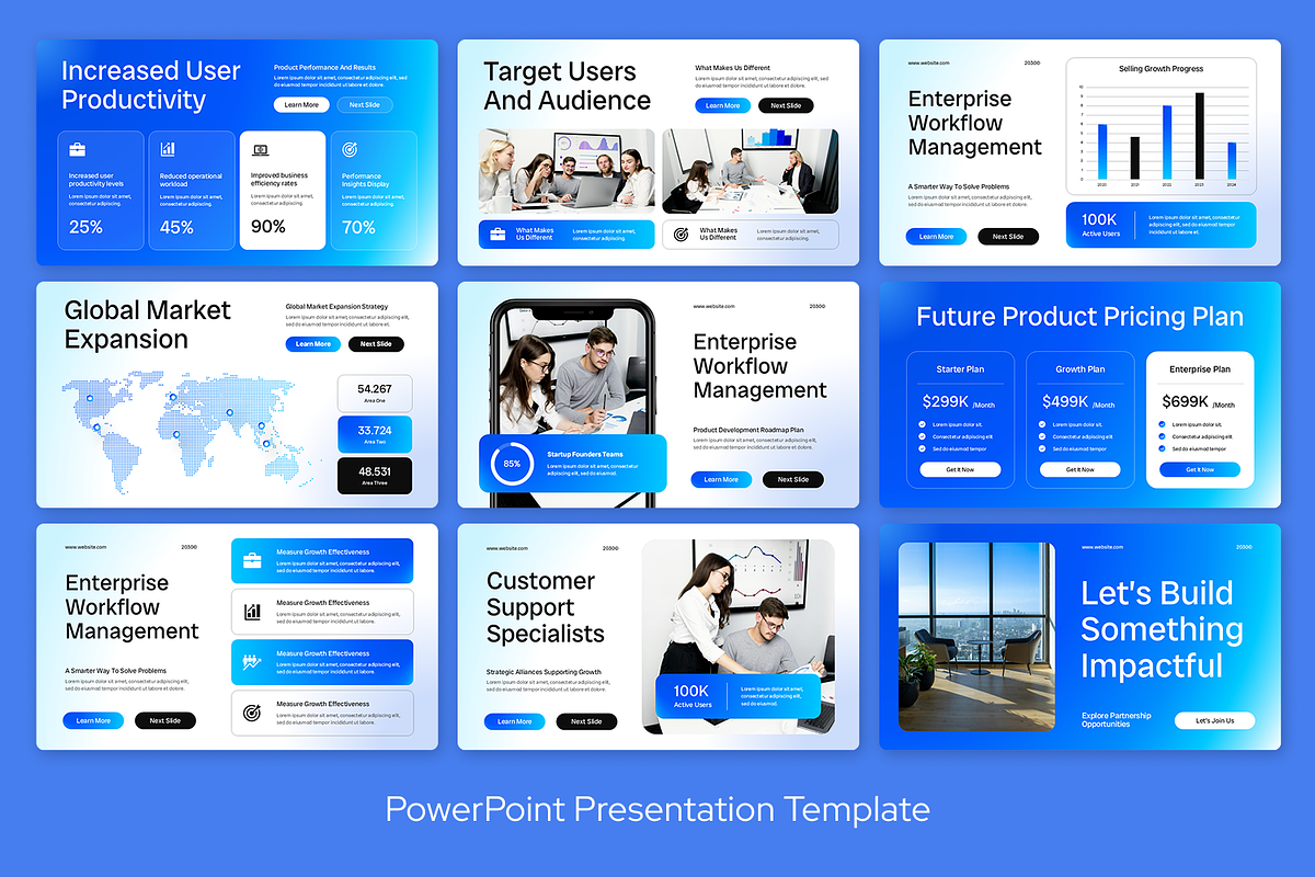 Blue White Product Demo Pitch, a Presentation Template by Sixtemp (Photo 3 of 3)