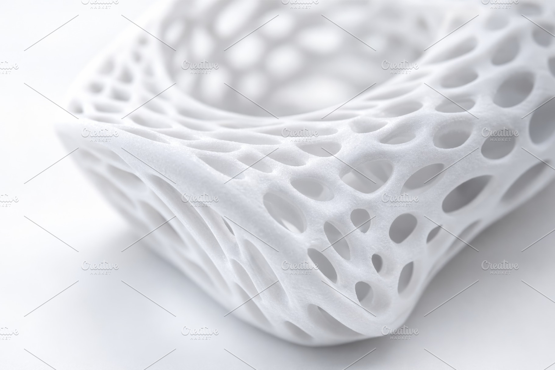 Abstract white printed structure wit, a Photo by Dvoevnore photos