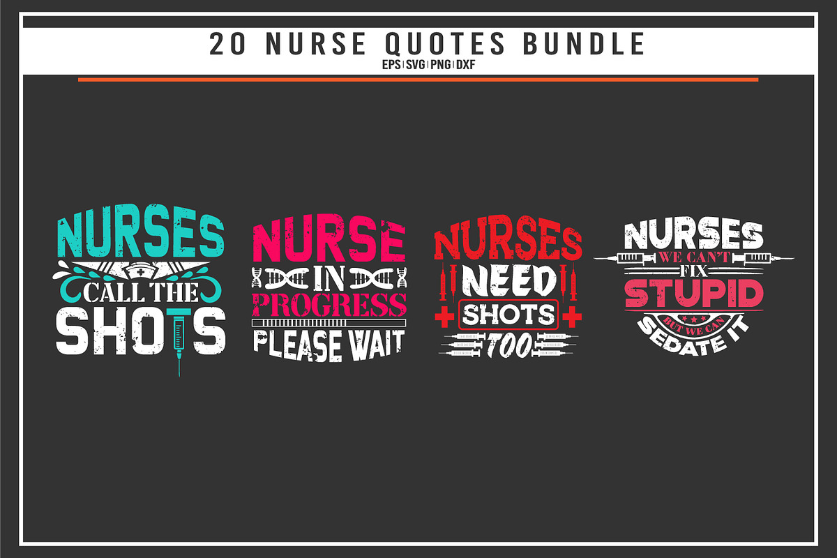 Nurse 20 quotes t shirt bundle, a Graphic by Uniquesvg99 (Photo 2 of 7)
