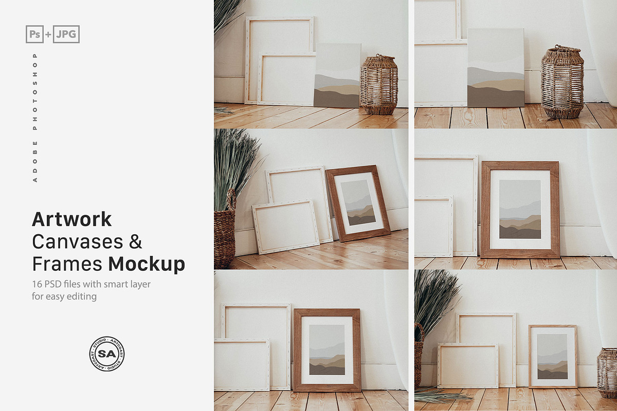 Grace - Frame & Canvas Mockups, a Presentation Template by Artcoast Studio (Photo 2 of 8)