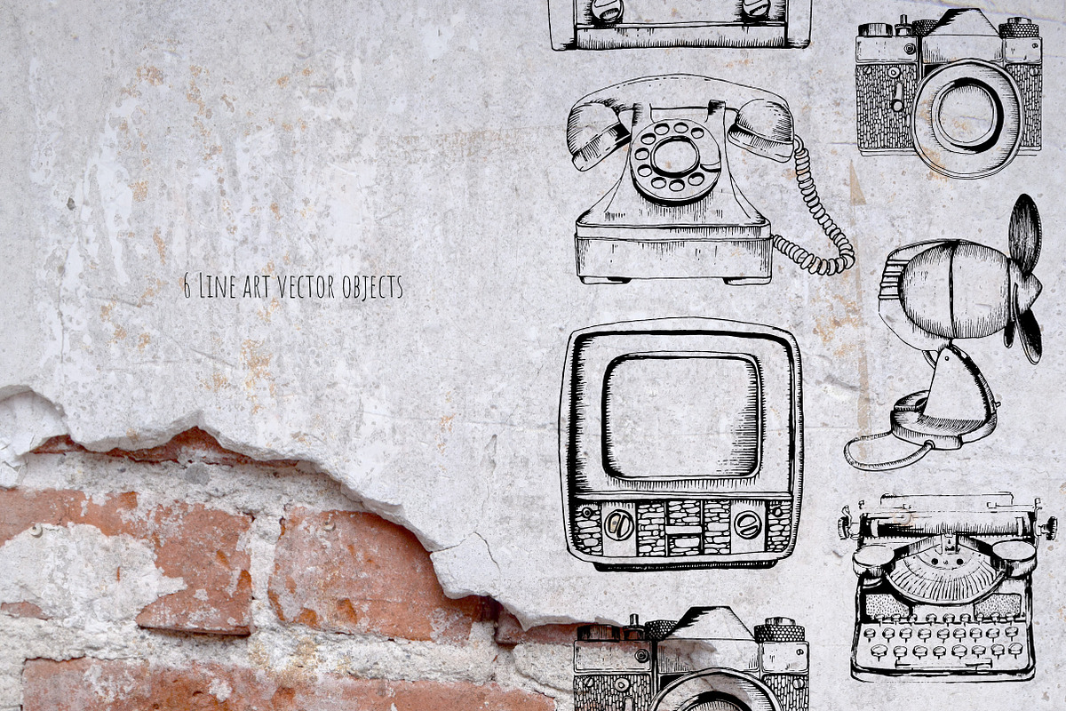 Vintage Lifestyle. Retro devices, a Decorative Illustration by iri-illustration (Photo 11 of 12)