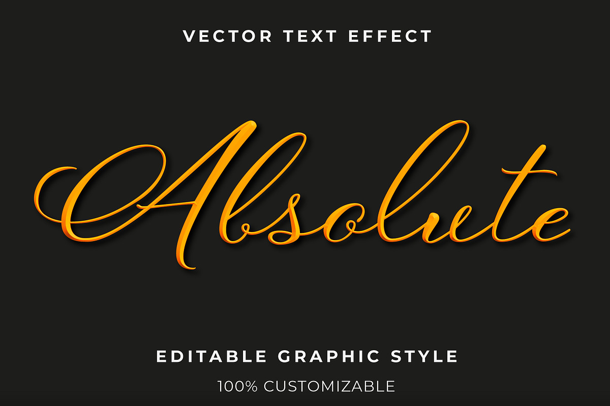 Elegant Golden Script Text Effect