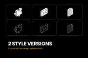 2000+ Isometric Icons Set, an Outline Icon by Brickclay (Thumbnail 5 of 37)