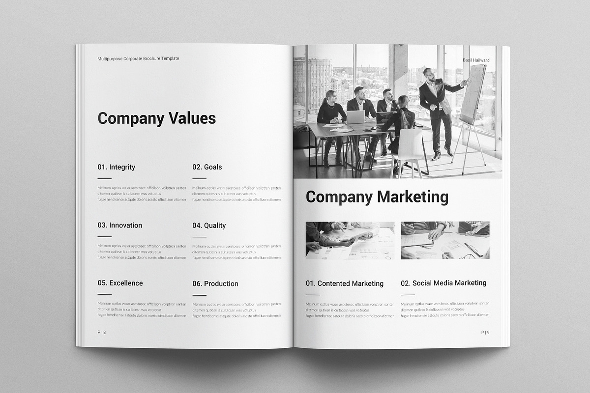 Multipurpose Corporate Brochure, a Brochure Template by E-Type (Photo 4 of 7)