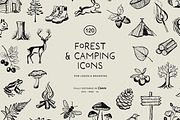 FOREST & CAMPING illustrations, a Decorative Illustration by Crocus Paperi (Thumbnail 1 of 5)