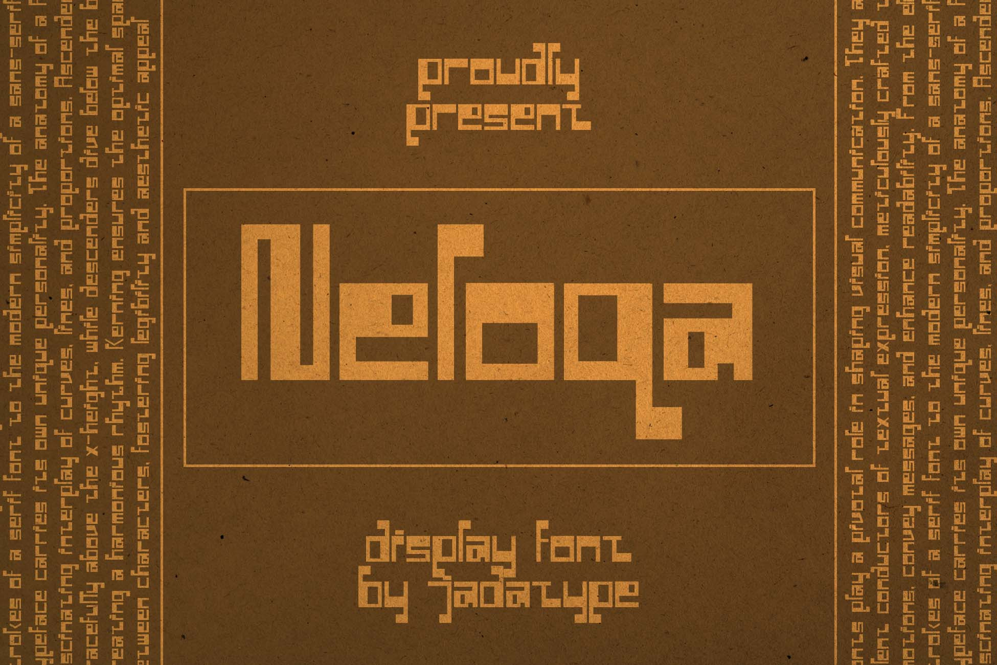 Neloqa Font | Ala Inscription, a Symbol Font by Jadatype.id