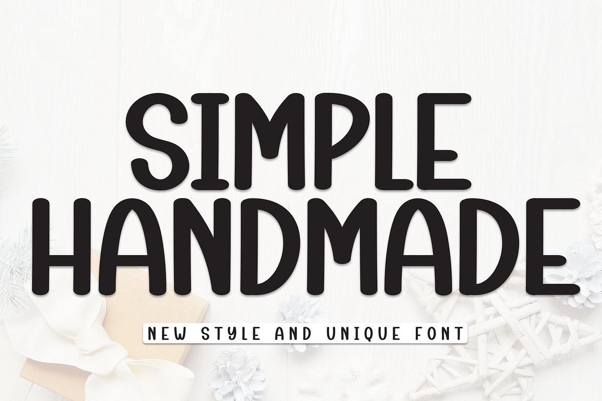 Simple Handmade | Script Font, a Script Font by Scratchones (Photo 1 of 8)