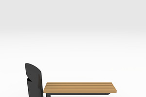 3D Model Bench Park 43