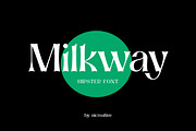 Milkway Hipster Sans Serif Font, a Sans Serif Font by UICreative (Thumbnail 1 of 12)