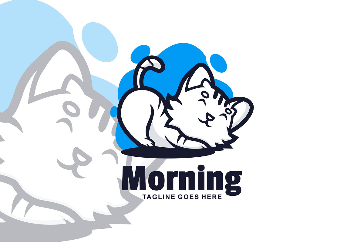 Illustration Cat Mascot Logo Design., a Branding & Logo Template by VectorCraft