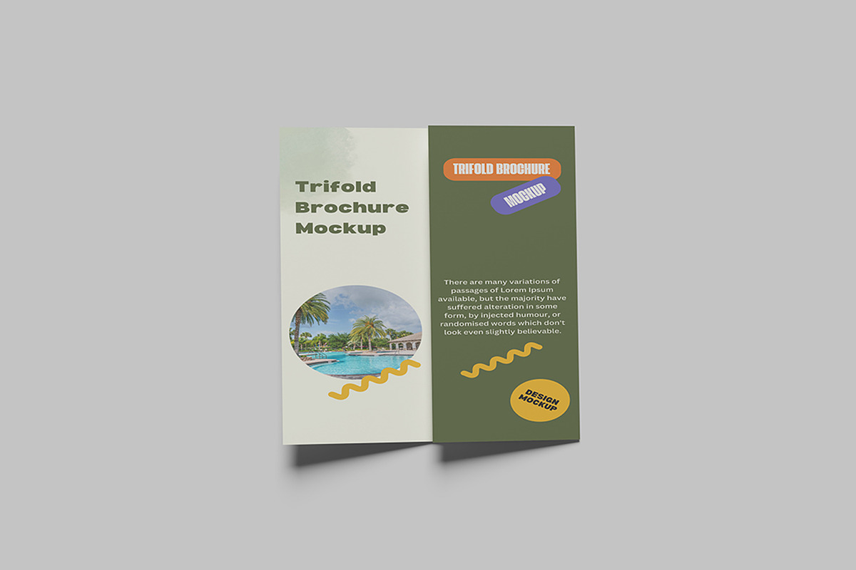 trifold brochure mockup, a Books & Magazine Mockup by NyakBiett (Photo 5 of 6)
