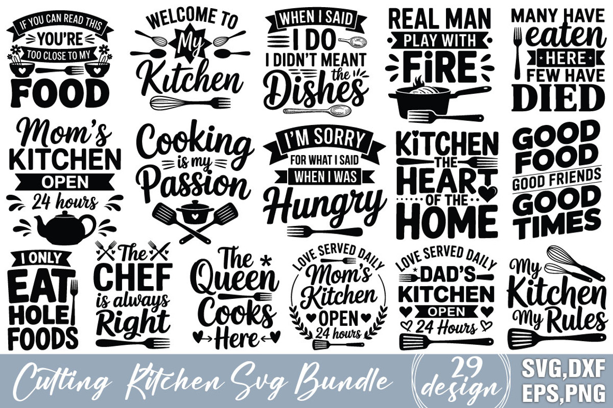 Cutting  Kitchen SVG Bundle, an Object Graphic by DollarSmart