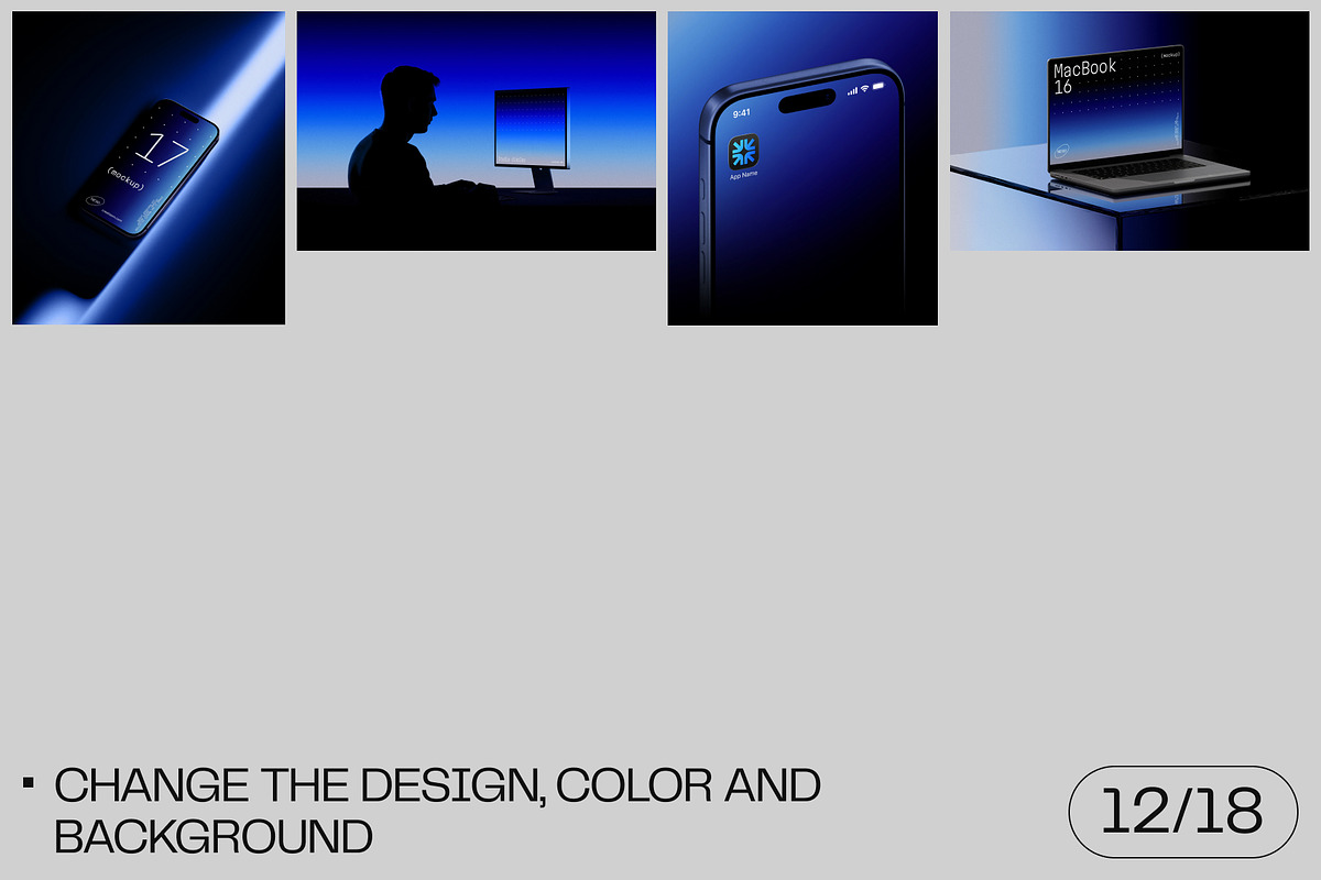 Apple device mockups v3, a Device Mockup by Creatoom (Photo 5 of 12)