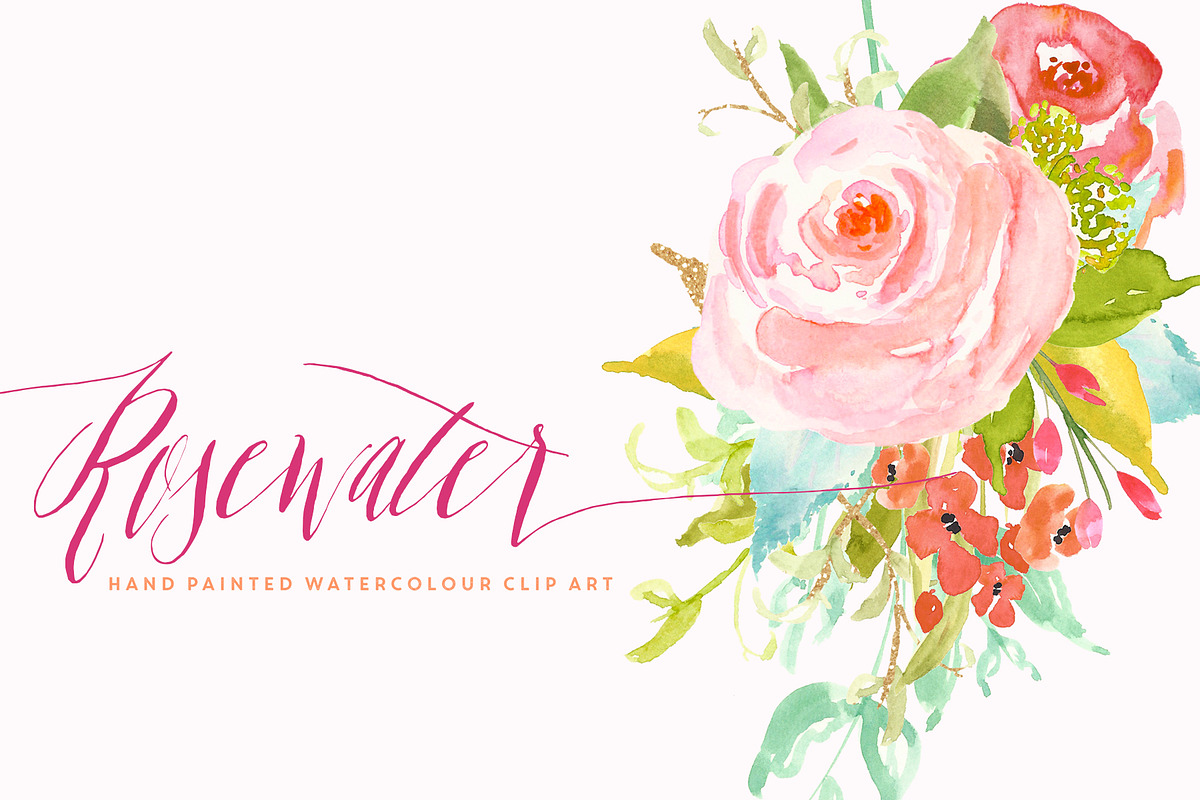 Flower Clip Art - Rosewater, an Illustration by Create The Cut (Photo 4 of 5)