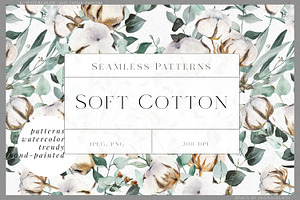 Soft Cotton Seamless Patterns