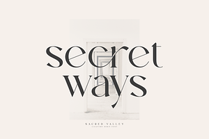 Sacred Valley - Ligature Serif Font