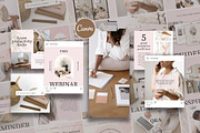 Aesthetic coach instagram templates, a Social Media Template by SilverMintDesign (Thumbnail 1 of 9)