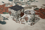 Christmas Flowers and Birds Pattern, a Pattern Graphic by paper aesthetic (Thumbnail 7 of 7)