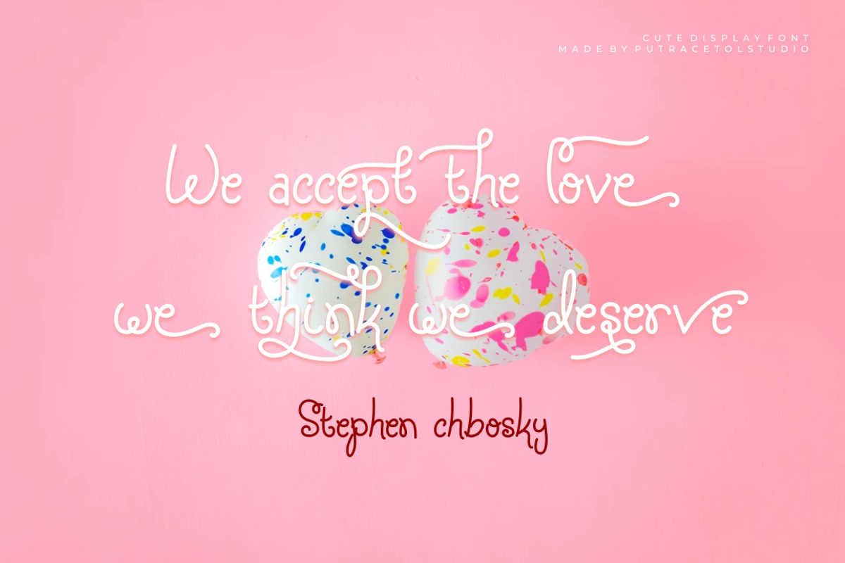 Silky Candy - Cute Sweet Font preview 6