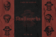 Skullworks - 15 Skulls Pack, an Illustration by elliazidi.designs (Thumbnail 1 of 5)
